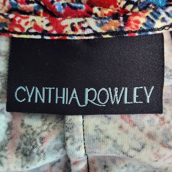 Cynthia Rowley Red and Blue Paisley Mini Shift Dress Size Medium Paisley Dress - Picture 8 of 10